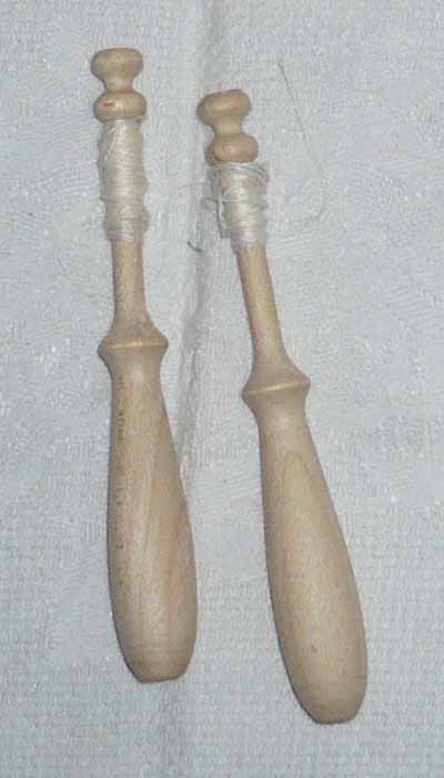 pair of "Le Puy" bobbin 9,8 cm